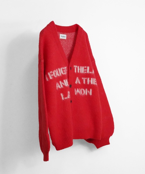 UNISEX】LOGO JQ CARDIGAN/ロゴジャガードカーディガン（カーディガン