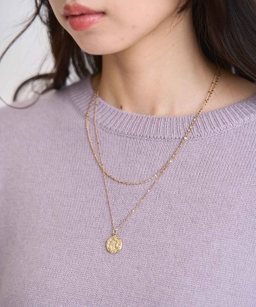 NOELA（ノエラ）の「２連コインネックレス（ネックレス・レディース・ゴールド/シルバー・フリー）」の2枚目の写真