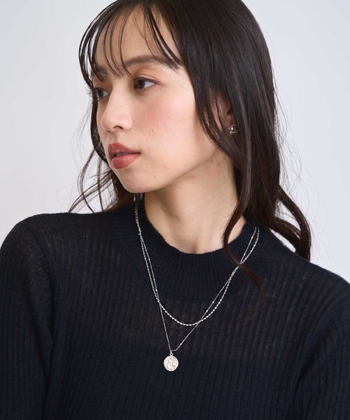 NOELA（ノエラ）の「２連コインネックレス（ネックレス・レディース・ゴールド/シルバー・フリー）」の3枚目の写真