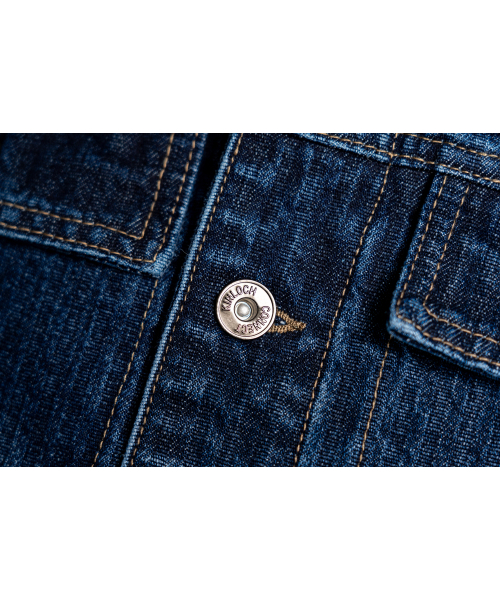 CONNECT KINLOCH（コネクトキンロック）の「ジャカードストライプストレートトラッカー[ブルー]（デニムジャケット・メンズ・ブルー・SMALL/MEDIUM/LARGE）」の6枚目の写真