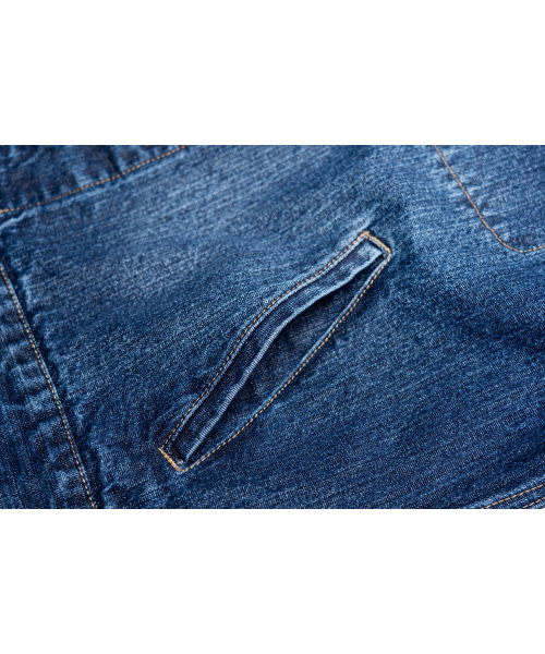 CONNECT KINLOCH（コネクトキンロック）の「ジャカードストライプストレートトラッカー[ブルー]（デニムジャケット・メンズ・ブルー・SMALL/MEDIUM/LARGE）」の7枚目の写真