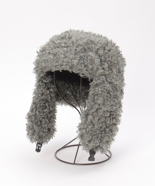 VENCEEXCHANGE（ヴァンスエクスチェンジ）の「シープ風フライトボア（ニットキャップ/ビーニー・レディース・ピンク/グレー/アイボリー/ブラック・FREE）」の12枚目の写真