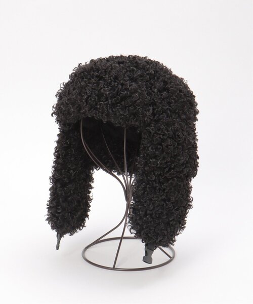 VENCEEXCHANGE（ヴァンスエクスチェンジ）の「シープ風フライトボア（ニットキャップ/ビーニー・レディース・ピンク/グレー/アイボリー/ブラック・FREE）」の18枚目の写真