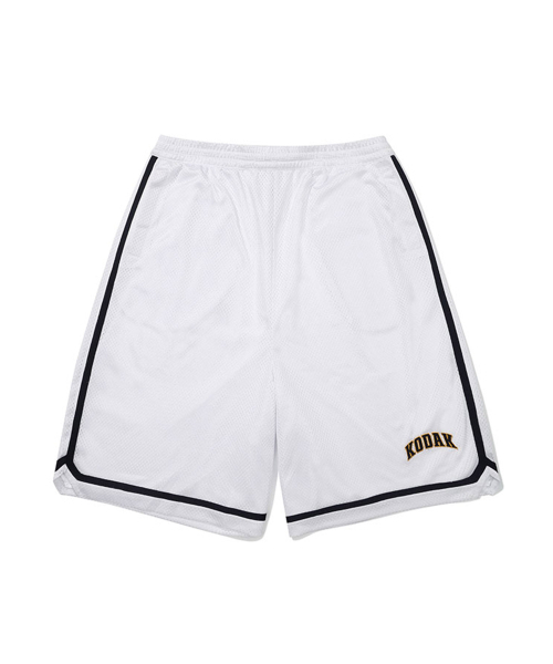 KODAK(コダック)の「バスケットボール5部メッシュショートパンツWHITE(その他パンツ・メンズ・その他・SMALL/MEDIUM/LARGE/X-LARGE)」の1枚目の写真