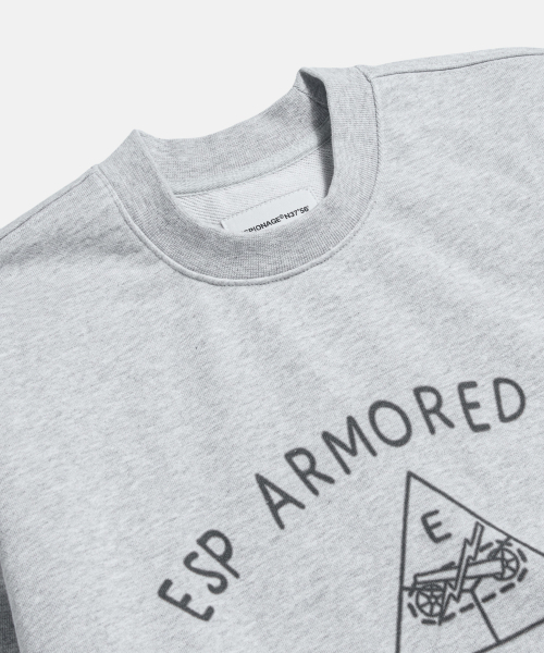 ESPIONAGE（エスピオナジ）の「Doodle Armored Div Heavyweight Sweatshirt Grey（スウェット・メンズ・その他・MEDIUM/LARGE/X-LARGE）」の4枚目の写真