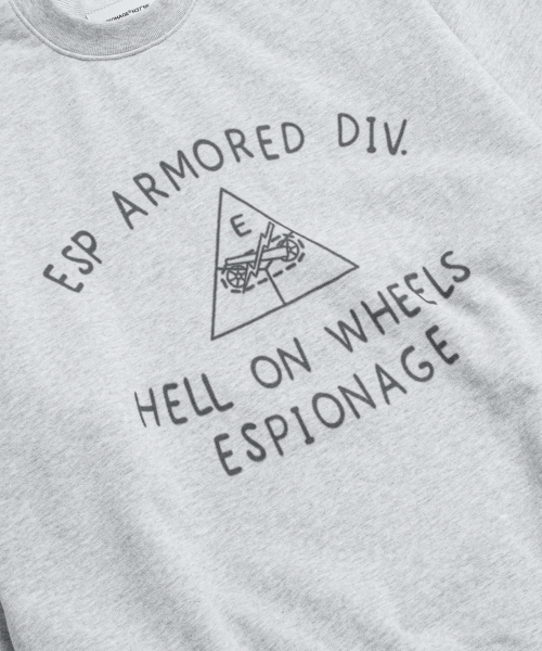 ESPIONAGE（エスピオナジ）の「Doodle Armored Div Heavyweight Sweatshirt Grey（スウェット・メンズ・その他・MEDIUM/LARGE/X-LARGE）」の5枚目の写真