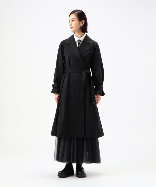 COMME CA(コムサ)の「〔 TALLサイズ 〕 綿ナイロンツイル コート(その他アウター・レディース・ベージュ/ブラック・15号)」の3枚目の写真