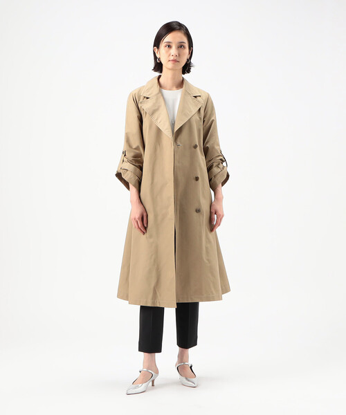 COMME CA(コムサ)の「〔 TALLサイズ 〕 綿ナイロンツイル コート(その他アウター・レディース・ベージュ/ブラック・15号)」の7枚目の写真