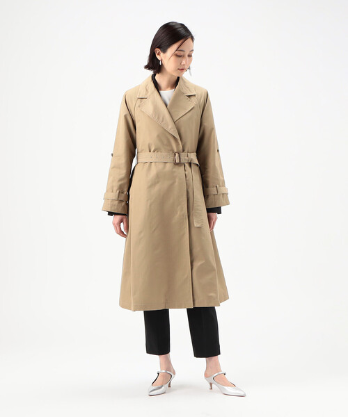 COMME CA(コムサ)の「〔 TALLサイズ 〕 綿ナイロンツイル コート(その他アウター・レディース・ベージュ/ブラック・15号)」の9枚目の写真
