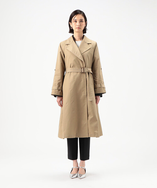 COMME CA(コムサ)の「〔 TALLサイズ 〕 綿ナイロンツイル コート(その他アウター・レディース・ベージュ/ブラック・15号)」の11枚目の写真