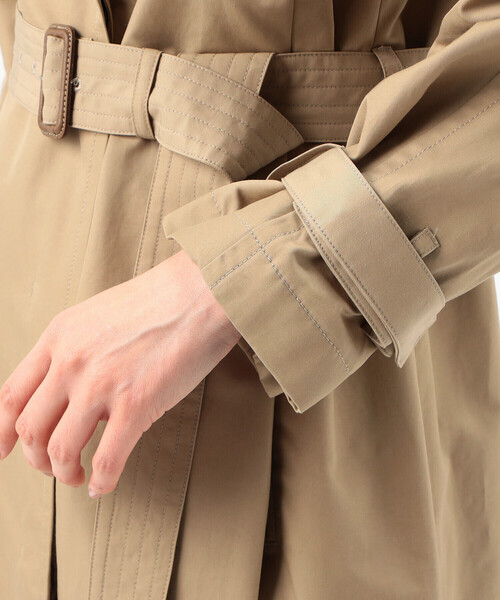 COMME CA(コムサ)の「〔 TALLサイズ 〕 綿ナイロンツイル コート(その他アウター・レディース・ベージュ/ブラック・15号)」の16枚目の写真