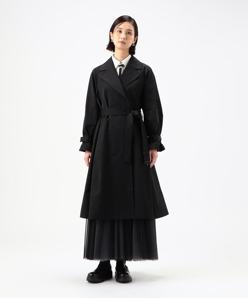COMME CA(コムサ)の「〔 TALLサイズ 〕 綿ナイロンツイル コート(その他アウター・レディース・ベージュ/ブラック・15号)」の1枚目の写真