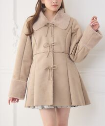 ems excite | Fファー襟スエードコート(その他アウター)