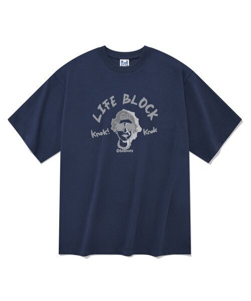 RADINEO(ラディネオ)の「ライフブロック 半袖Tシャツ ネイビー(Tシャツ/カットソー・メンズ・その他・LARGE/MEDIUM/SMALL/X-LARGE)」の1枚目の写真