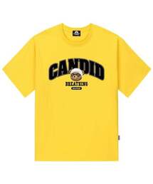SWIMMING BEAR LOGO Tシャツ - イエロー