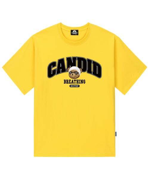 TRIPSHION(トリップション)の「SWIMMING BEAR LOGO Tシャツ - イエロー(Tシャツ/カットソー・メンズ・その他・LARGE/MEDIUM/X-LARGE)」の1枚目の写真