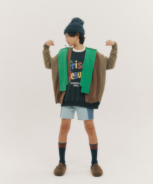 Colorblock Denim Shorts_Kids