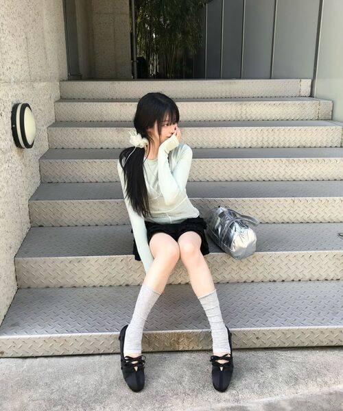 CESTI(セスティ)の「ベラフレンチムードスニーカー (ブラック)(スニーカー・レディース・ブラック・22.5cm/23cm/23.5cm/24cm/24.5cm/25cm)」の12枚目の写真