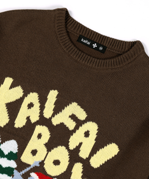 kaifai(カイファイ)の「スキングバナナボーイニット(ブラウン)K25ZB168(ニット/セーター・レディース・その他・LARGE/MEDIUM)」の3枚目の写真
