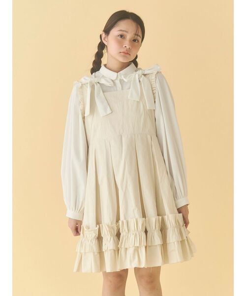 タックフリルミニワンピース（ワンピース）｜merry jenny（メリー