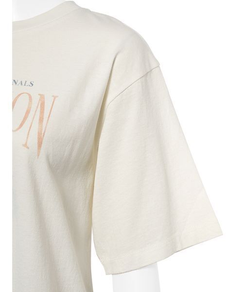 Mila Owen（ミラオーウェン）の「ヴィンテージライクグラフィックTシャツ（Tシャツ/カットソー・レディース・ピンク/ホワイト/チャコールグレー・F）」の6枚目の写真