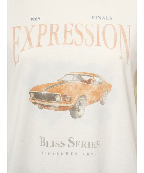 Mila Owen（ミラオーウェン）の「ヴィンテージライクグラフィックTシャツ（Tシャツ/カットソー・レディース・ピンク/ホワイト/チャコールグレー・F）」の8枚目の写真