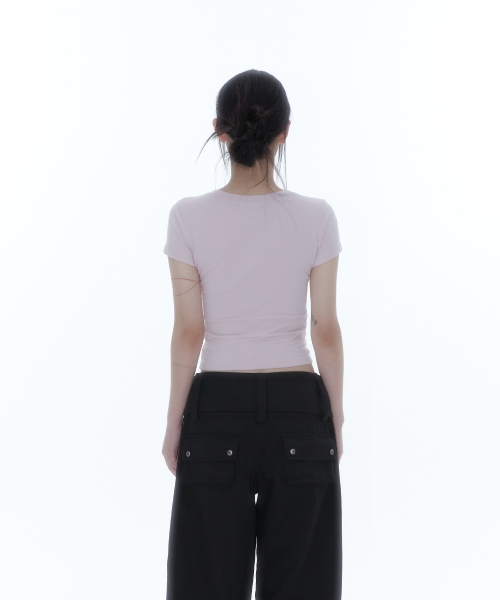 KASHIKO（カシコ）の「Flower Heart Baby Tee Pink（Tシャツ/カットソー・レディース・その他・SMALL/MEDIUM）」の6枚目の写真