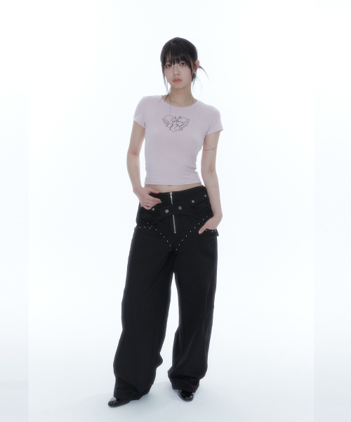 KASHIKO（カシコ）の「Flower Heart Baby Tee Pink（Tシャツ/カットソー・レディース・その他・SMALL/MEDIUM）」の8枚目の写真