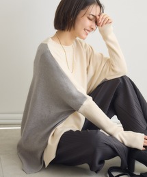 【PILLINI/ピリーニ】バイカラードルマンプルオーバー