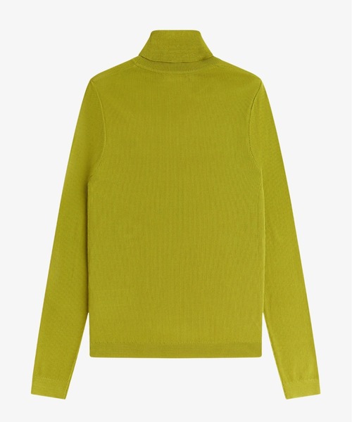 FRED PERRY(フレッドペリー)の「Rib Knit Roll Neck Top/リブニットタートルネックトップス(ニット/セーター・レディース・イエロー・10)」の7枚目の写真