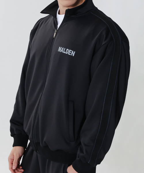 MALDEN(モールデン)の「クラックロゴトラックジャケット(ジャージ・メンズ・ブラック・MEDIUM/LARGE/X-LARGE/XX-LARGE)」の3枚目の写真