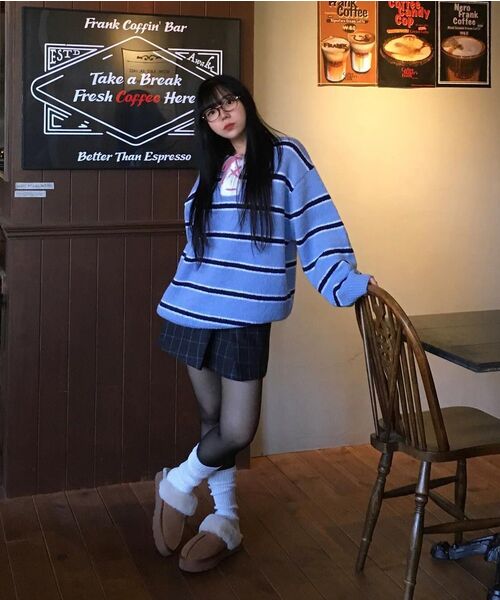 WaiKei(ワイケイ)の「ストライプブークルニットピンク(ニット/セーター・レディース・その他・1/2)」の14枚目の写真