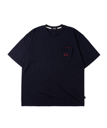 ベーシック12ポケットロードトリップTシャツ - ネイビー