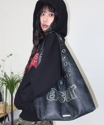as you are（アズユーアー）の「Crash Eyelet Shoulder Bag Black（ショルダーバッグ・レディース）」
