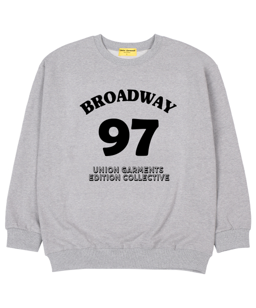 Union Garments(ユニオンガーメンツ)の「97ブロードウェイ 裏毛 オーバーサイズ スウェットTシャツ グレー(スウェット・レディース・その他・MEDIUM/LARGE/X-LARGE/XX-LARGE)」の1枚目の写真