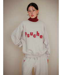 PSUCHE（プシュケ）の「LOGO OVERFIT SWEATSHIRT_MELANGE CREAM（スウェット）」