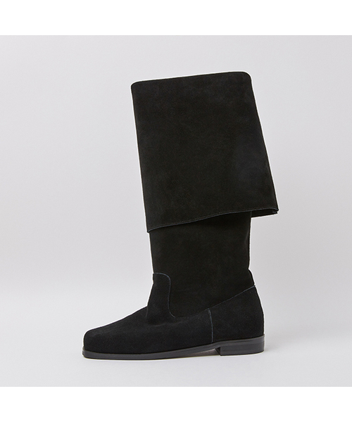 BYOTHERS(バイオザーズ)の「(Leather)Herris two way boots(ブーツ・レディース・ブラック・23cm/23.5cm/24cm/24.5cm/25cm)」の1枚目の写真