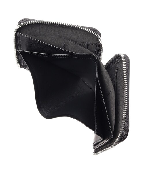 HIROKO HAYASHI（ヒロコハヤシ）の「OSSO VIVO（オッソ ヴィーヴォ）ファスナー式二つ折り財布（財布・レディース・レッド系1/ブラック・00）」の8枚目の写真