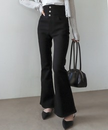 WEGO（ウィゴー）の「WEGO/【26年春夏新作】ハイウエストストレッチフレアデニムパンツ（デニムパンツ）」