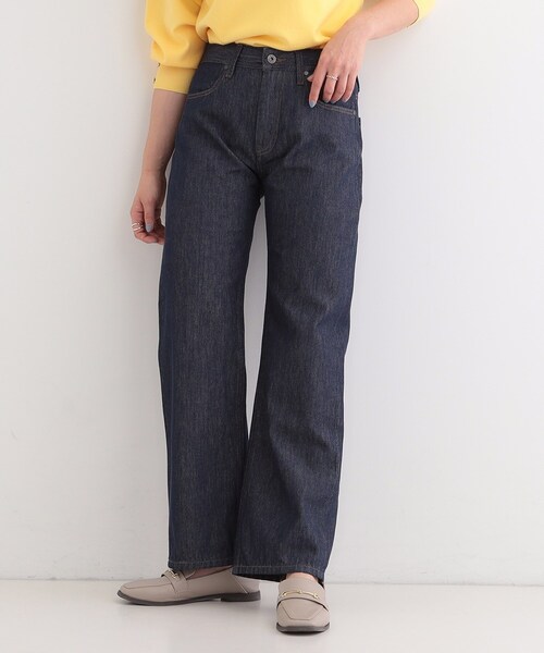 SHOO・LA・RUE（シューラルー）の「【SHOO・LA・RUE DENIM】程よいゆとりの ストレートデニムパンツ（デニムパンツ・レディース・ブルー/オフホワイト/ブラック/ネイビー・10/01/02/03/04）」の17枚目の写真
