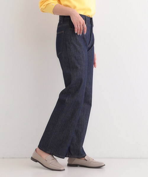 SHOO・LA・RUE（シューラルー）の「【SHOO・LA・RUE DENIM】程よいゆとりの ストレートデニムパンツ（デニムパンツ・レディース・ブルー/オフホワイト/ブラック/ネイビー・10/01/02/03/04）」の18枚目の写真