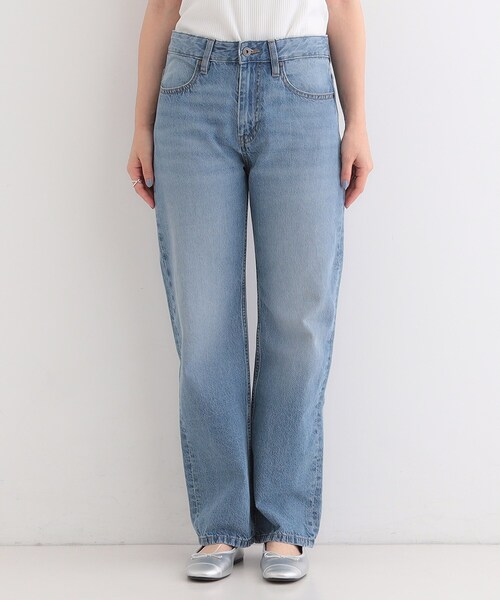 SHOO・LA・RUE（シューラルー）の「【SHOO・LA・RUE DENIM】程よいゆとりの ストレートデニムパンツ（デニムパンツ・レディース・ブルー/オフホワイト/ブラック/ネイビー・10/01/02/03/04）」の21枚目の写真