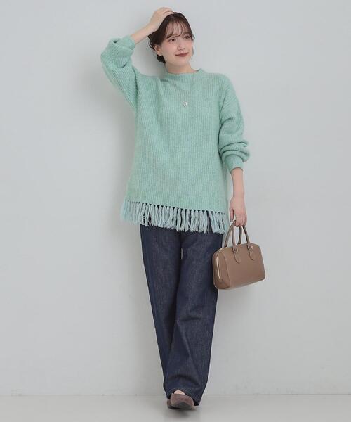 SHOO・LA・RUE（シューラルー）の「【SHOO・LA・RUE DENIM/SS-LL】程よい厚みの ストレートデニムパンツ（10.5オンス）（デニムパンツ・レディース・ブルー/オフホワイト/ブラック/ネイビー・10/01/02/03/04）」の7枚目の写真