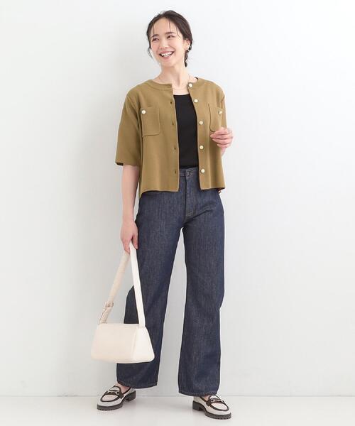SHOO・LA・RUE（シューラルー）の「【SHOO・LA・RUE DENIM/SS-LL】程よい厚みの ストレートデニムパンツ（10.5オンス）（デニムパンツ・レディース・ブルー/オフホワイト/ブラック/ネイビー・10/01/02/03/04）」の11枚目の写真