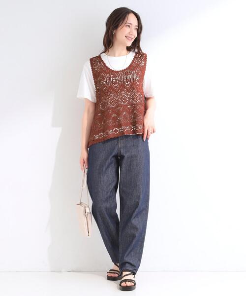 SHOO・LA・RUE（シューラルー）の「【SHOO・LA・RUE DENIM/SS-LL】程よい厚みの ストレートデニムパンツ（10.5オンス）（デニムパンツ・レディース・ブルー/オフホワイト/ブラック/ネイビー・10/01/02/03/04）」の12枚目の写真