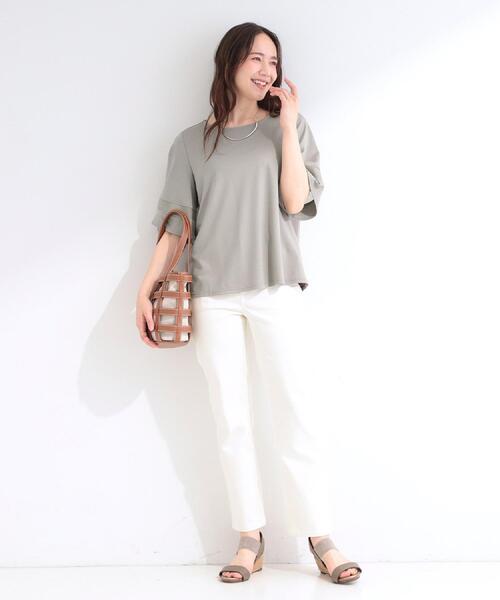 SHOO・LA・RUE（シューラルー）の「【SHOO・LA・RUE DENIM/SS-LL】程よい厚みの ストレートデニムパンツ（10.5オンス）（デニムパンツ・レディース・ブルー/オフホワイト/ブラック/ネイビー・10/01/02/03/04）」の14枚目の写真