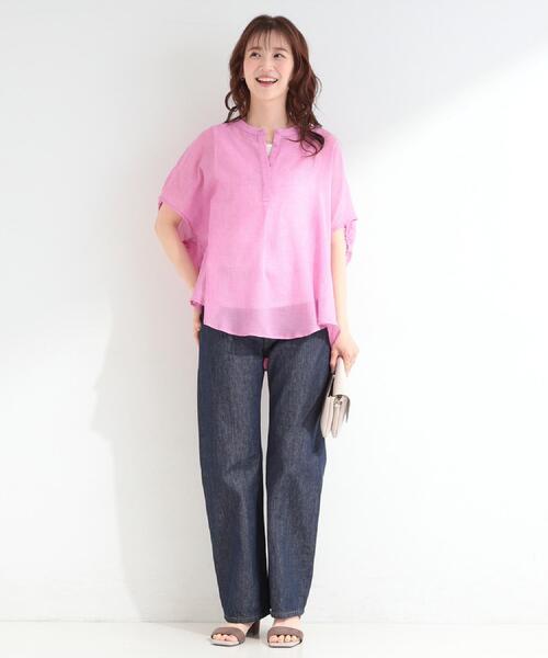 SHOO・LA・RUE（シューラルー）の「【SHOO・LA・RUE DENIM/SS-LL】程よい厚みの ストレートデニムパンツ（10.5オンス）（デニムパンツ・レディース・ブルー/オフホワイト/ブラック/ネイビー・10/01/02/03/04）」の17枚目の写真