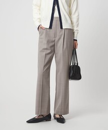 【スミレ】GREEN LABEL RELAXING ベージュパンツスーツ green label relaxing（グリーンレーベルリラクシング）の「ツイード