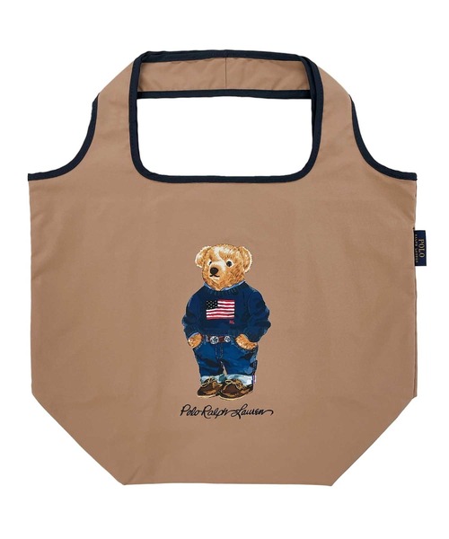 POLO RALPH LAUREN(ポロ ラルフ ローレン)の「折りたたみバッグ(トートバッグ・レディース・イエロー/ベージュ・FREE)」の2枚目の写真