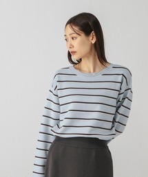 GLOBAL WORK | スウェットライクボーダープルオーバー/601626(ニット/セーター)